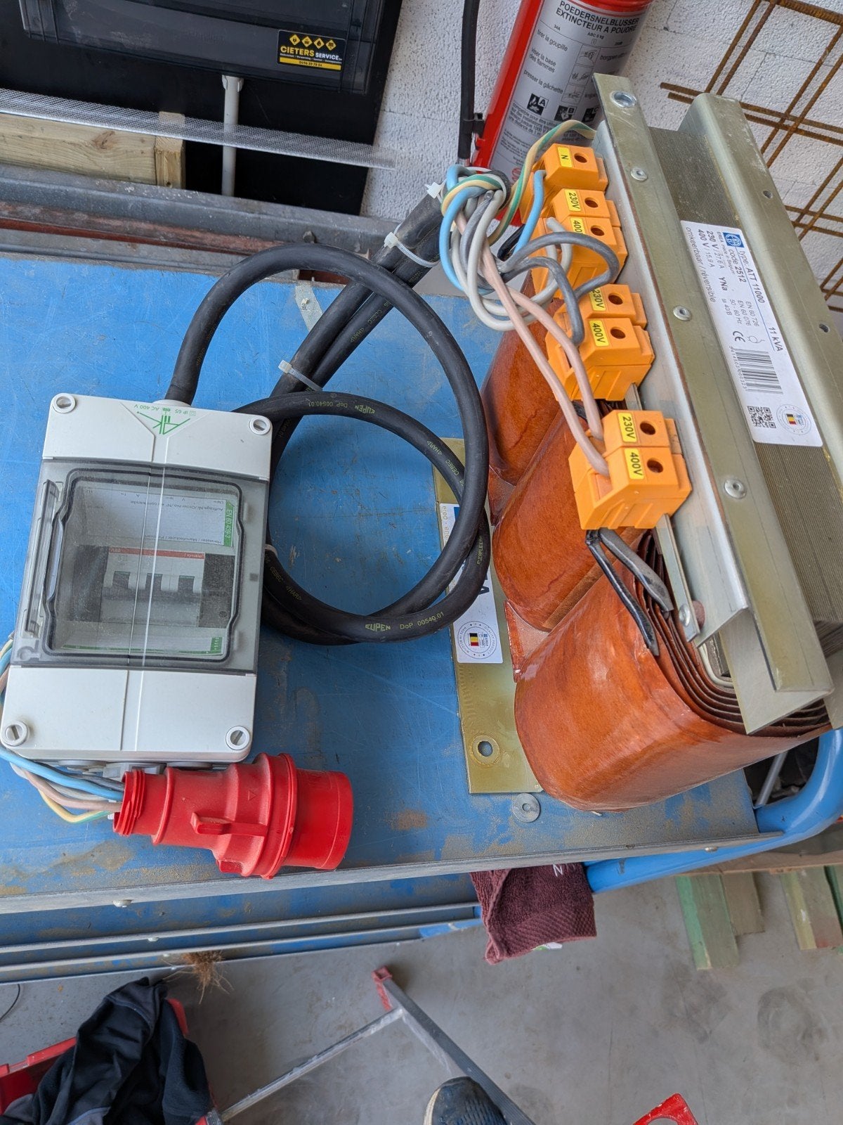 EREA transformator 11 kVA – 3x230 V naar 3x400 V – omkeerbaa, Doe-het-zelf en Bouw, Ophalen
