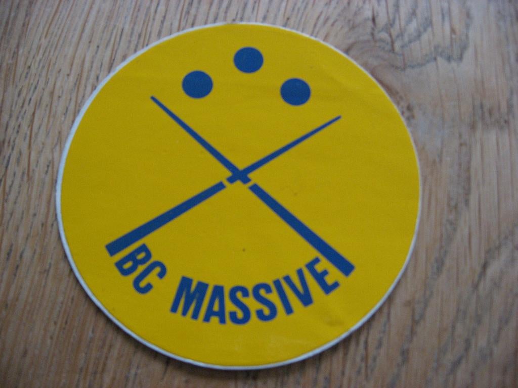 BC Massive Biljart Sticker, Ophalen of Verzenden, Nieuw, Sport