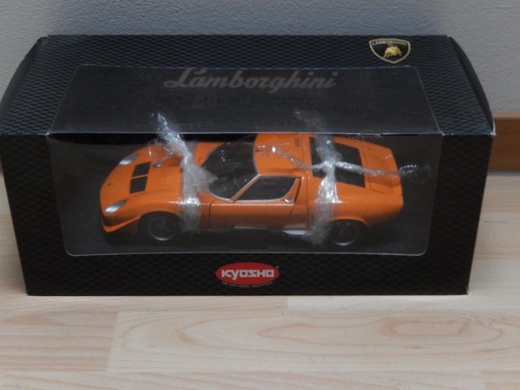 Lamborghini Miura SVR 1/18 Kyosho, Ophalen of Verzenden, Zo goed als nieuw, Auto, Kyosho