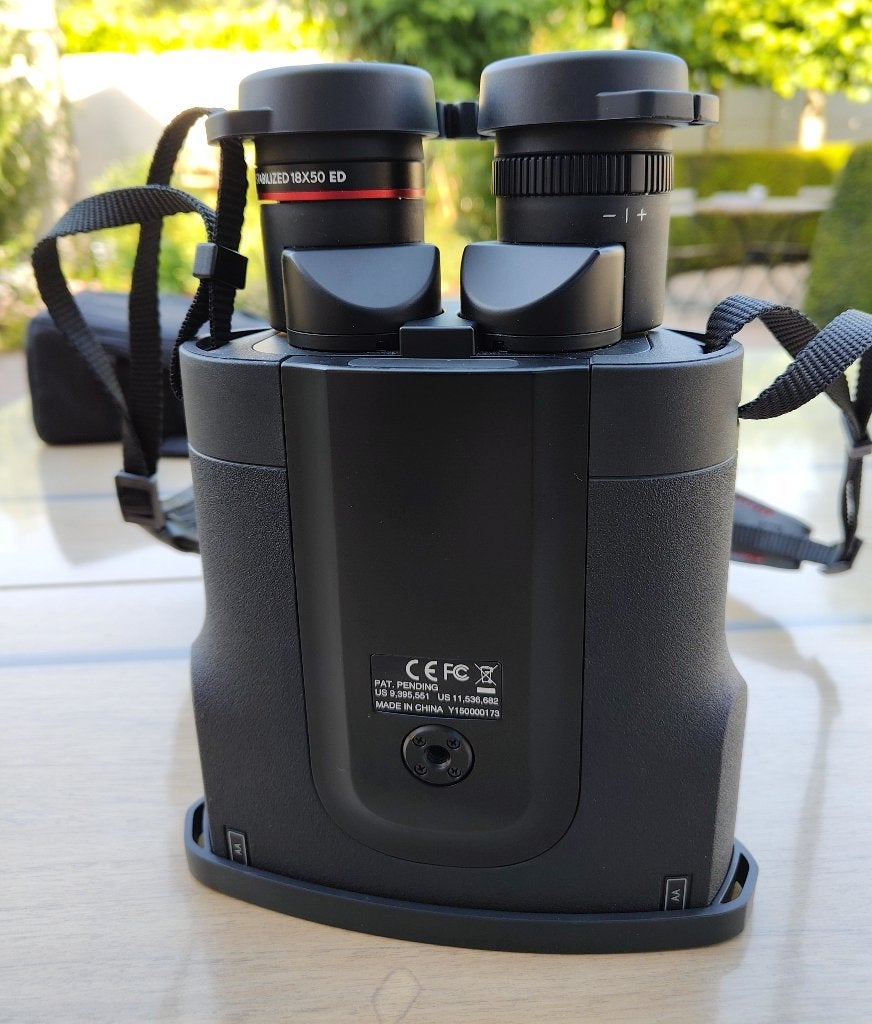Verrekijker Kite Optics APC STABILIZED 50 18x50 ED AA, Ophalen, Zo goed als nieuw, 12 tot 20x, Met hoes of tas