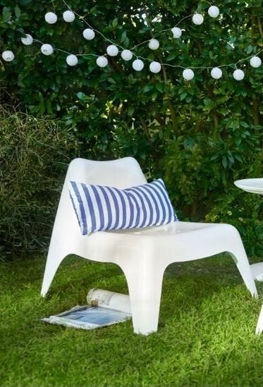 Witte ikea tuinstoelen, Tuin en Terras, Tuinstoelen, Ophalen, Gebruikt, Kunststof, Stapelbaar
