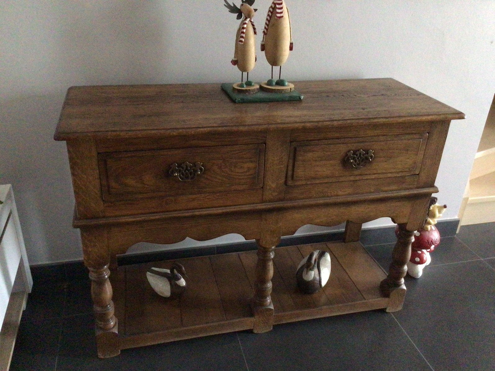 Wandtafel kopie antiek 115x42cm, Ophalen, Gebruikt, 100 tot 150 cm, Eikenhout