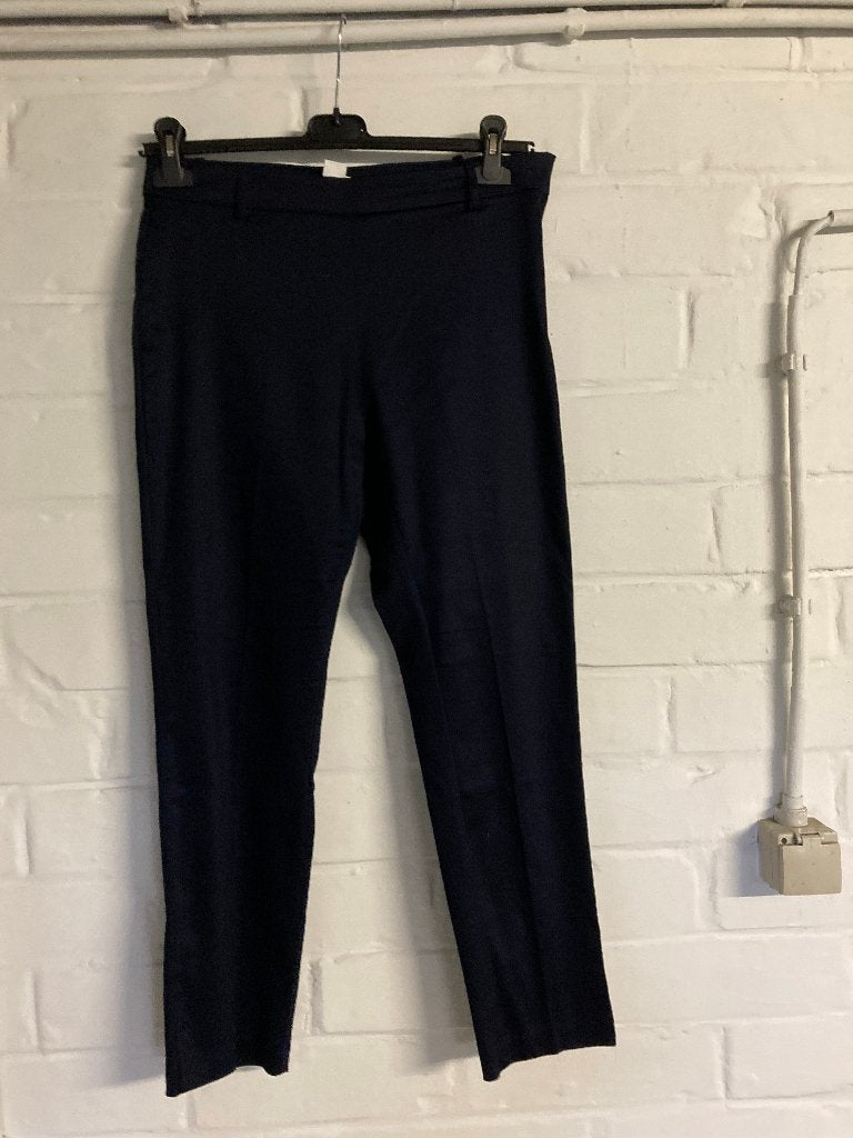 Donkerblauwe lange broek, H&M, maat 40, Kleding | Dames, Maat 38/40 (M), H&M, Blauw, Ophalen of Verzenden