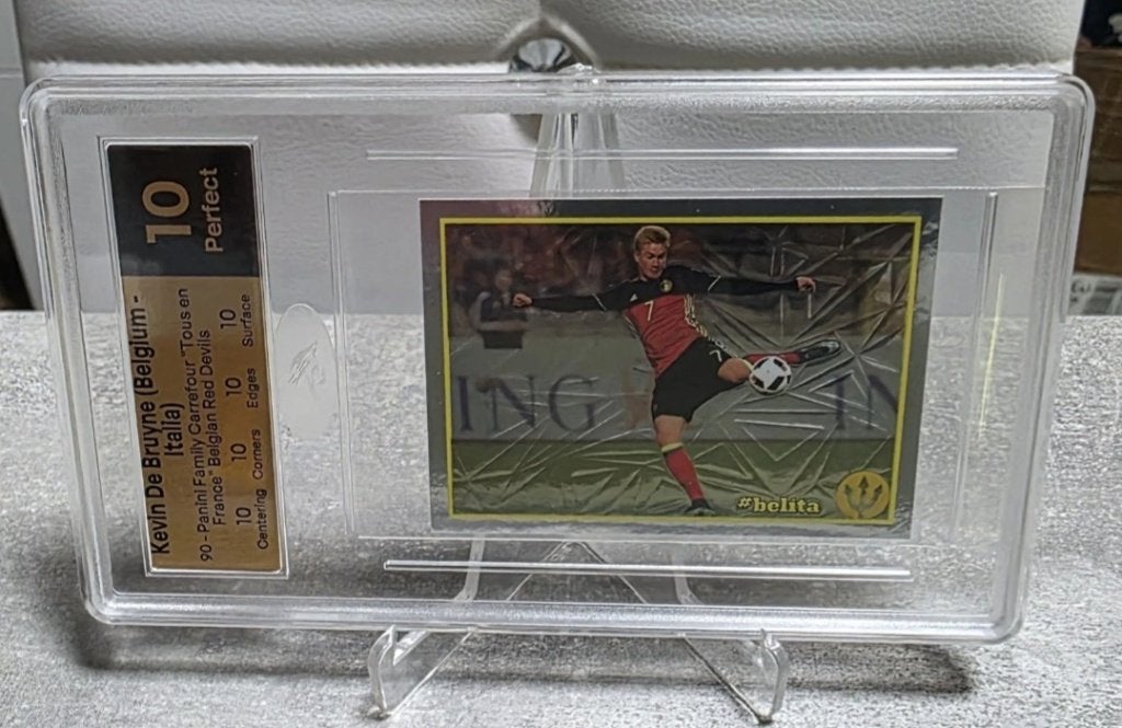 Panini euro 2016+KDB+Kevin De Bruyne+Gradée 10+NO PSA, Collections, Enlèvement ou Envoi, Neuf, Affiche, Image ou Autocollant