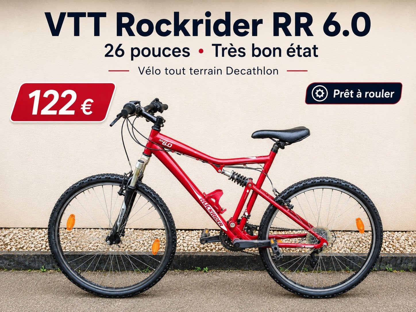 Rockrider RR 6.0 Decathlon mountainbike — 26 inch