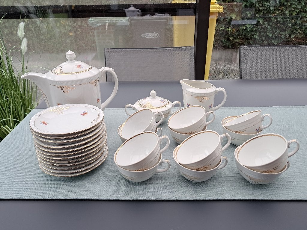 Te koop : mooi en compleet koffieservies, Antiek en Kunst, Ophalen
