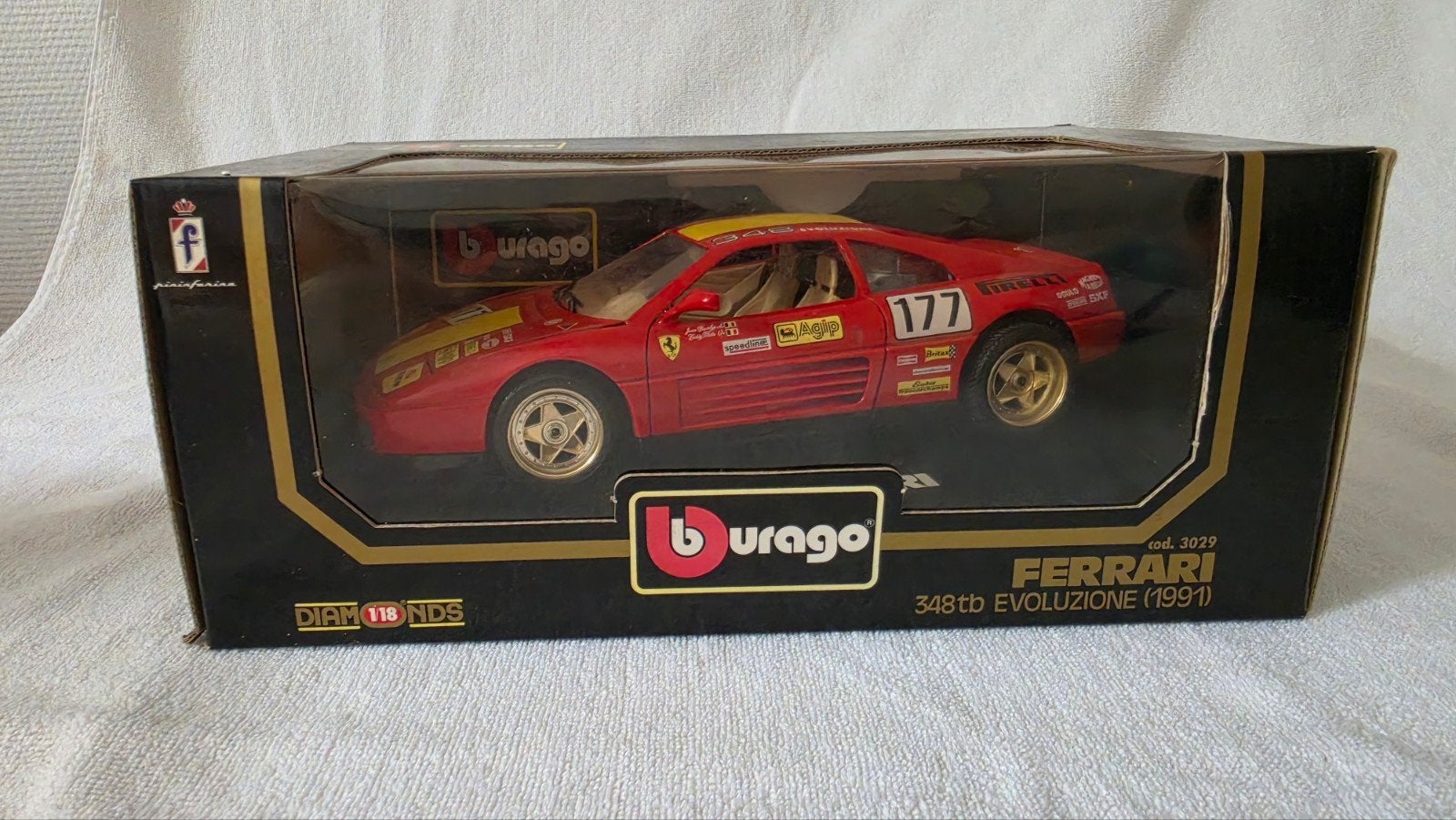 Ferrari 348tb evoluzione uitgave 1991, Hobby en Vrije tijd, Modelauto's | 1:18, Ophalen of Verzenden, Zo goed als nieuw, Auto