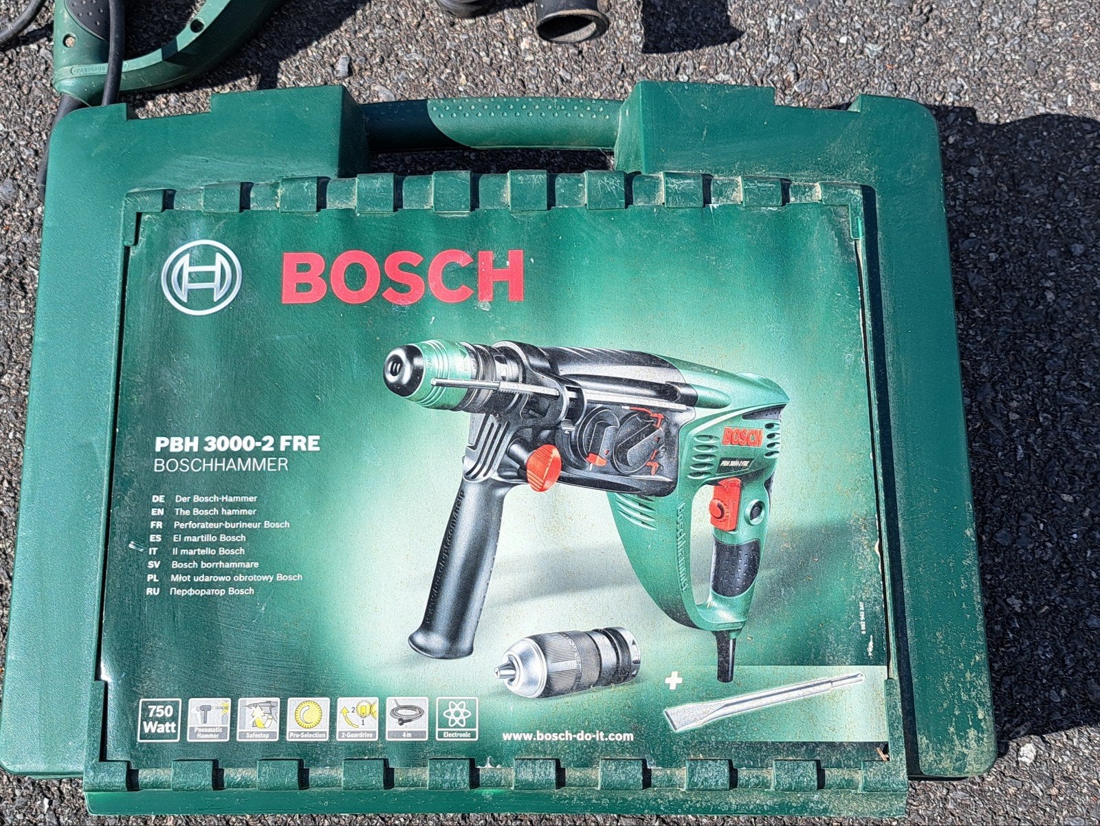 Bosch 750 watt Sds boorhammer - 3 FUNCTIES HAMMER -, Bricolage & Construction, Outillage | Foreuses, Enlèvement