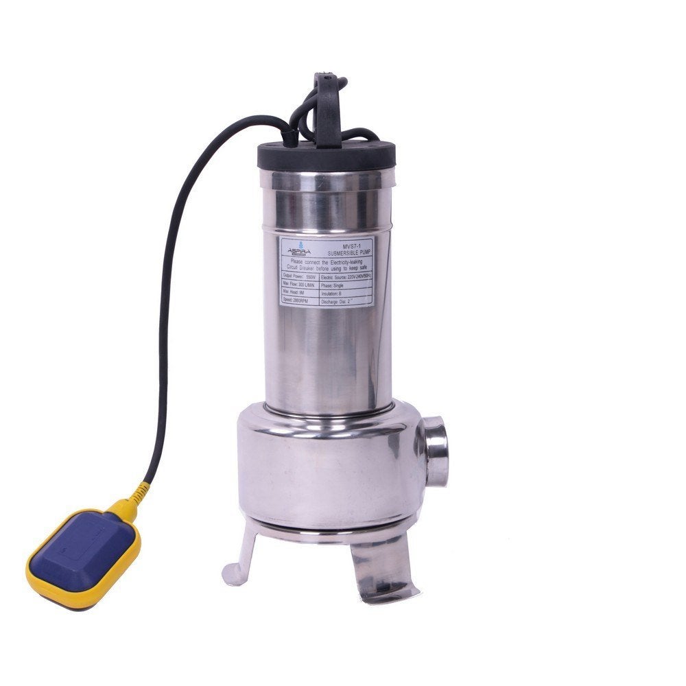 Dompelpomp RVS met vlotter 0,55kW 230V, Envoi
