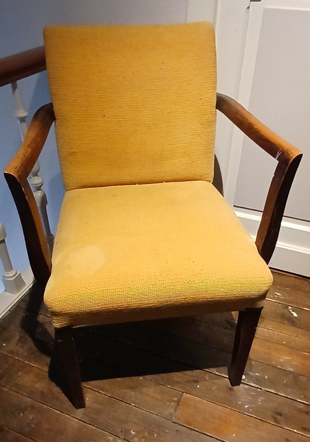 Fauteuil Bridge, Enlèvement, Utilisé, Tissus, British
