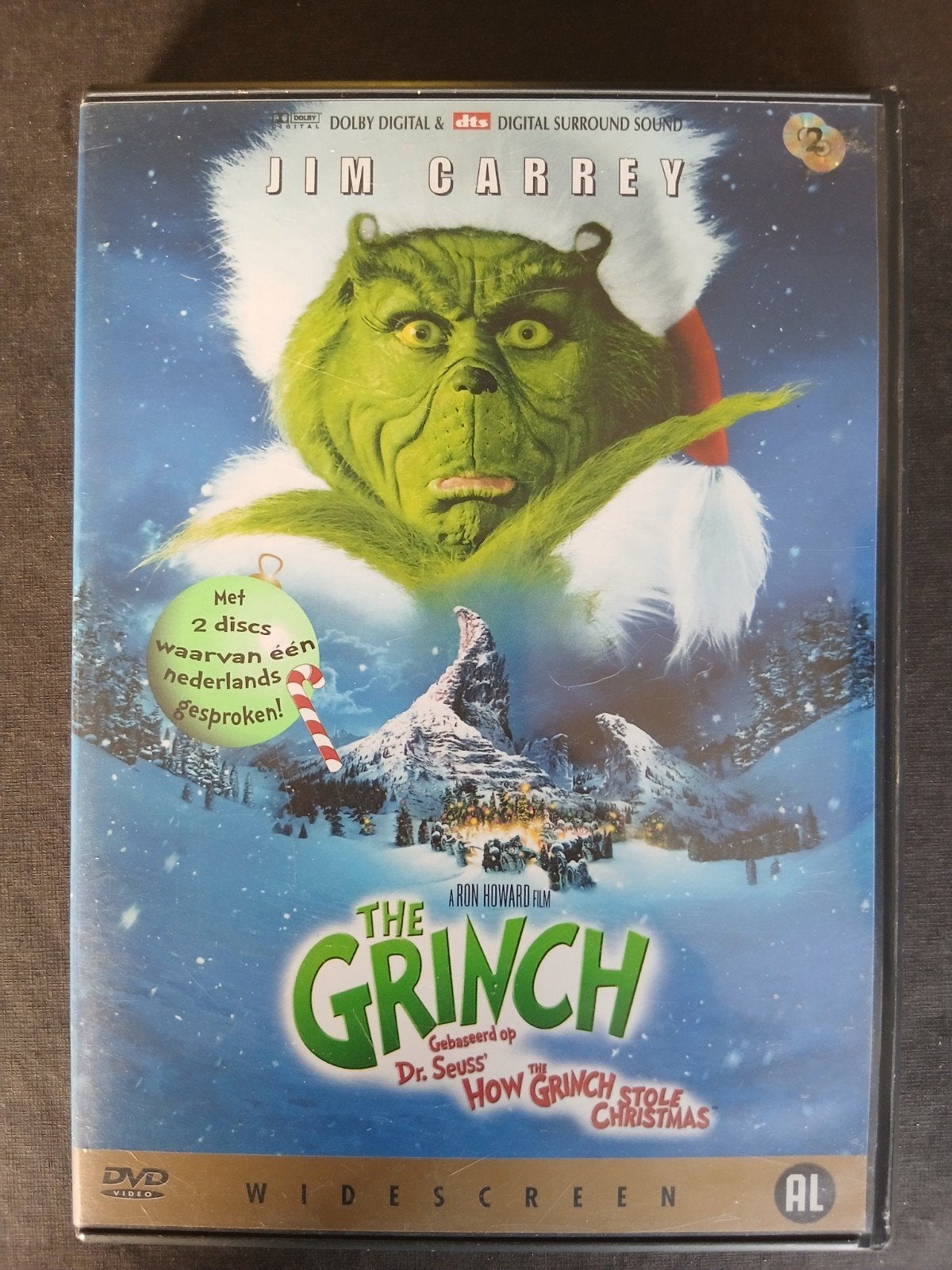The Grinch (2000) Jim Carrey, Molly Shanon, Cd's en Dvd's, Turks, Inclusief DVD, Verzenden, Alle leeftijden