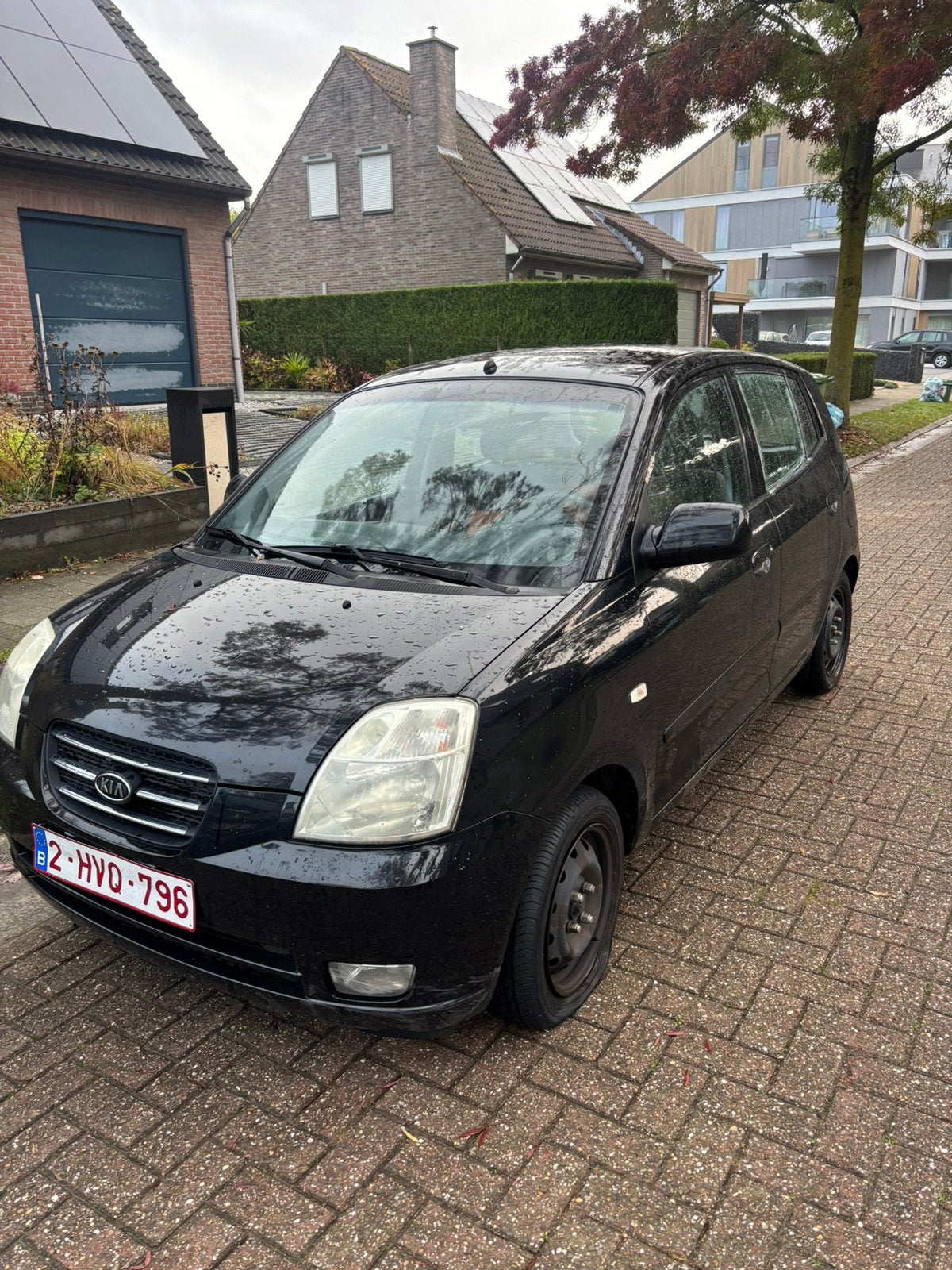 Kia Picanto 2008 - 159.000, Auto's, Airconditioning, Zwart, 5 deurs, Particulier