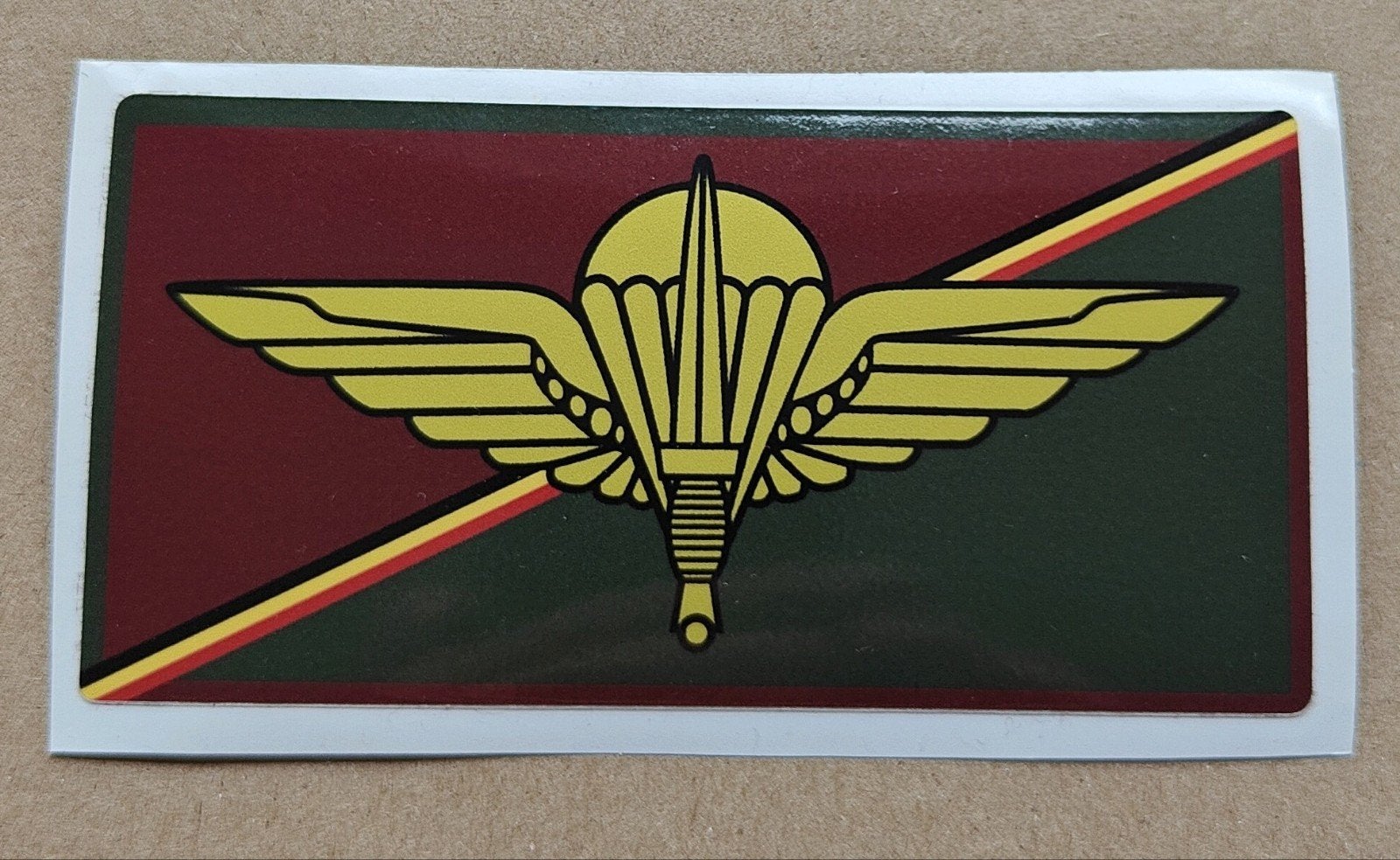 Autocollant « Para Wing » du Commandement Para belge, Collections, Enlèvement ou Envoi, Armée de terre, Emblème ou Badge