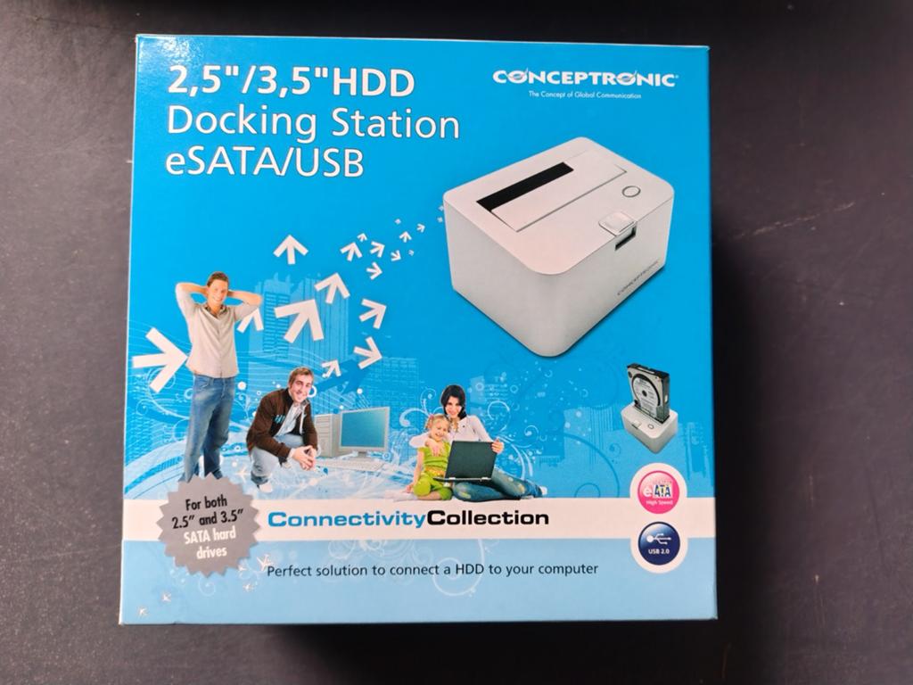 Conceptronic USB HDD docking station Nieuw, Informatique & Logiciels, Stations d'accueil, Neuf, Enlèvement, Disque dur, Station d'accueil