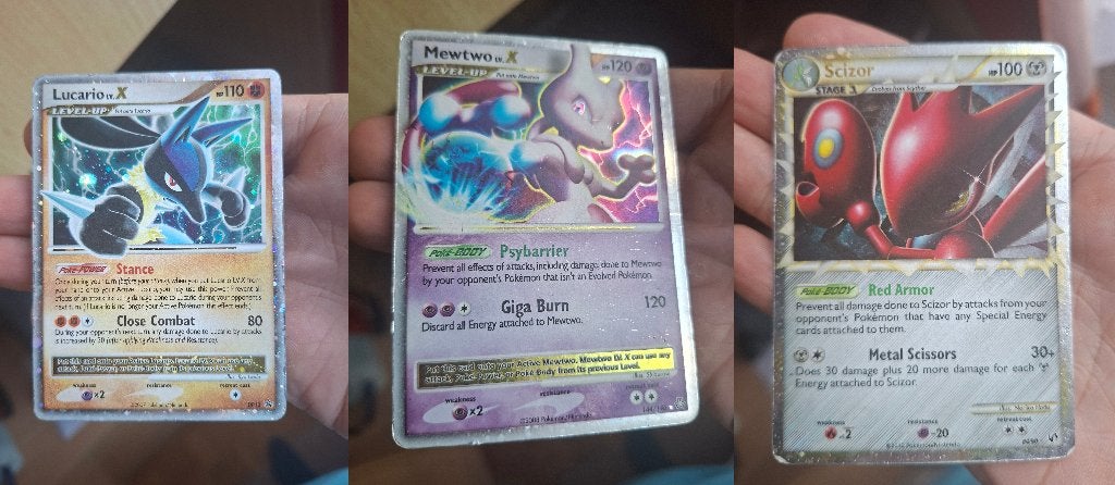 Pokémon hits - Mewtwo/Lucario/Scizor, Enlèvement ou Envoi, Utilisé, Plusieurs cartes, Foil