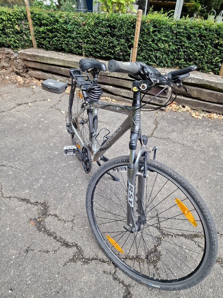 Herenfiets Trek, Fietsen en Brommers, Minder dan 10 versnellingen, Gebruikt, Vering, Ophalen