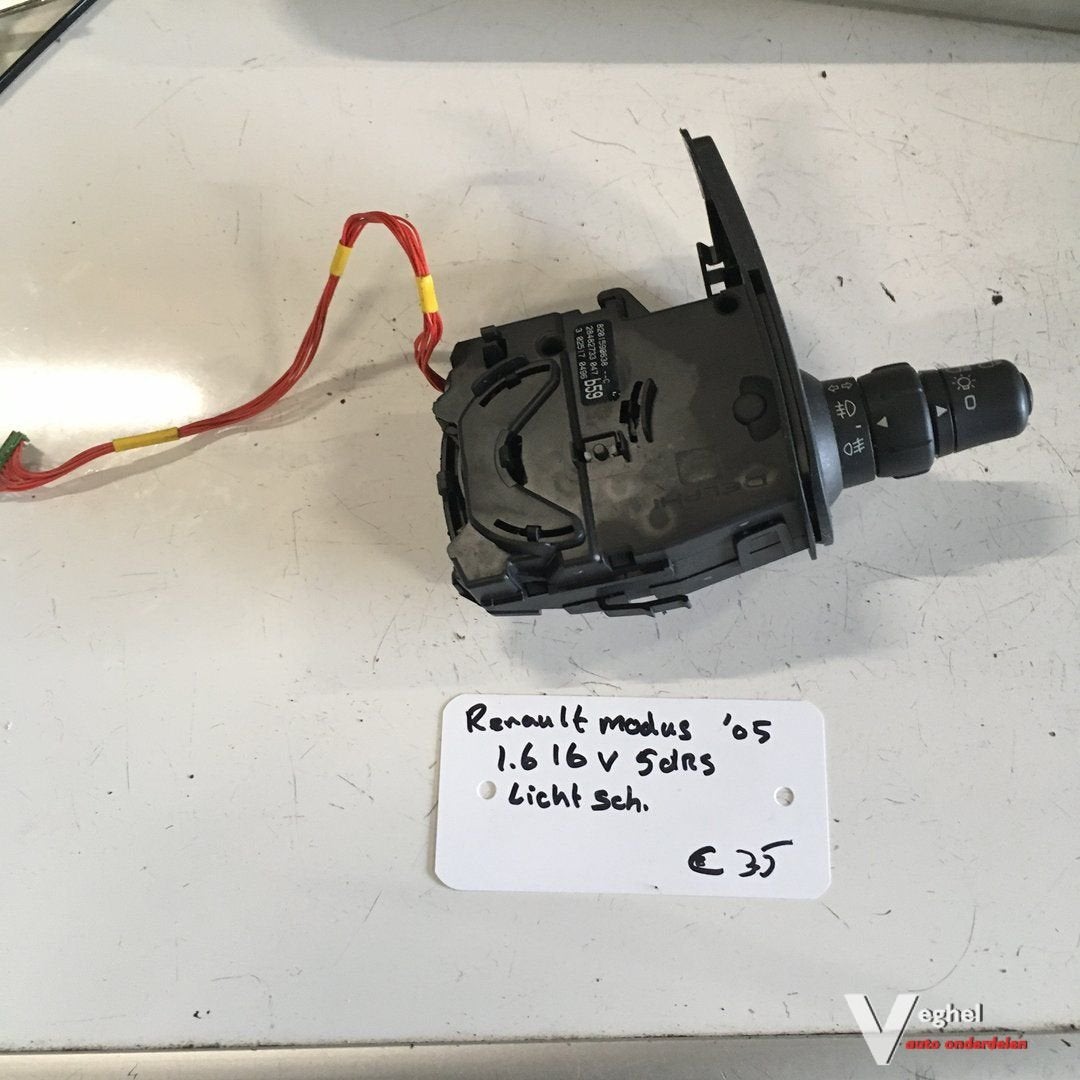 Renault Modus 1.6 16v 2005 Lichtschakelaar, Gebruikt, -, -, Ophalen of Verzenden