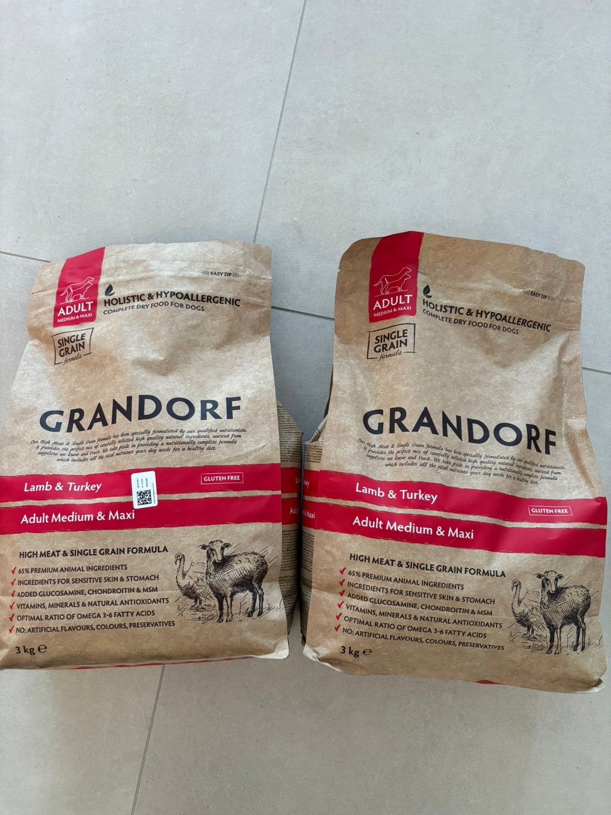 Grandorf 2 zakken 3 kg, Enlèvement, Chien