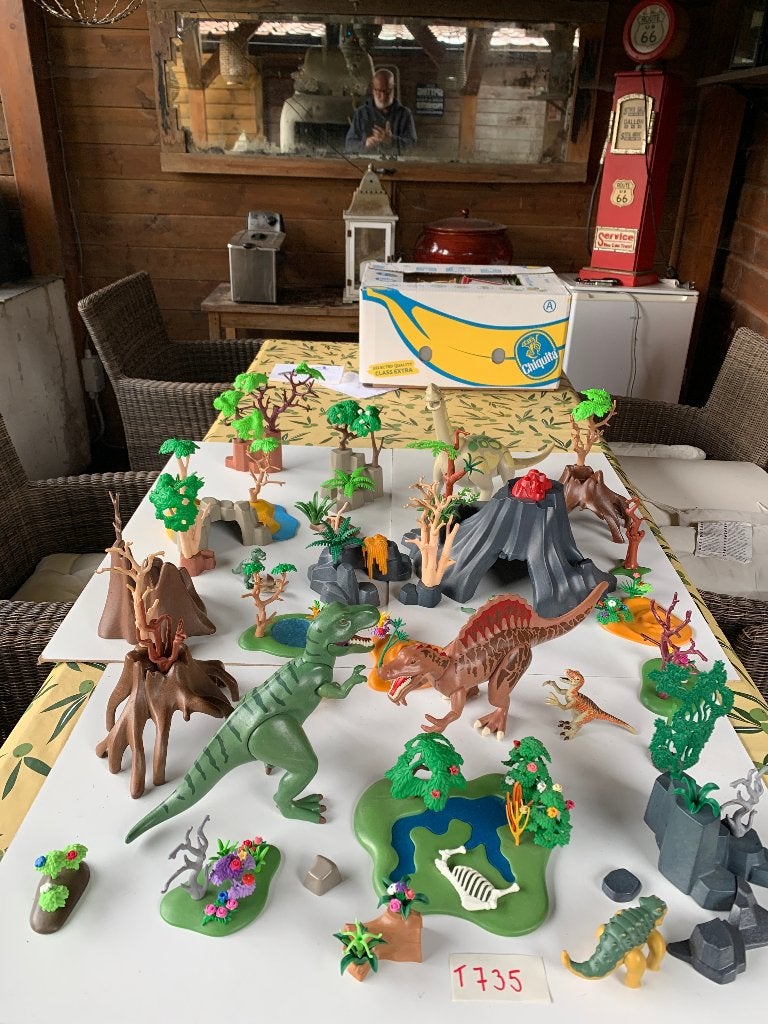PLAYMOBIL T735: SUPERGROOT DINO-EILAND!, Enlèvement ou Envoi, Comme neuf, Fantasy, Pièces détachées