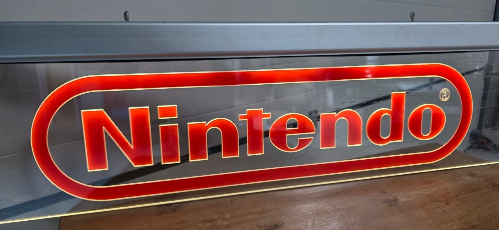 Vintage Nintendo lichtreclame – 133 cm, Ophalen, Gebruikt, Lichtbak of (neon) lamp