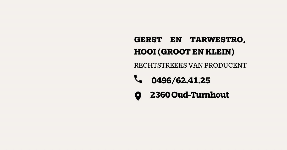 Hooi en stro, Ophalen