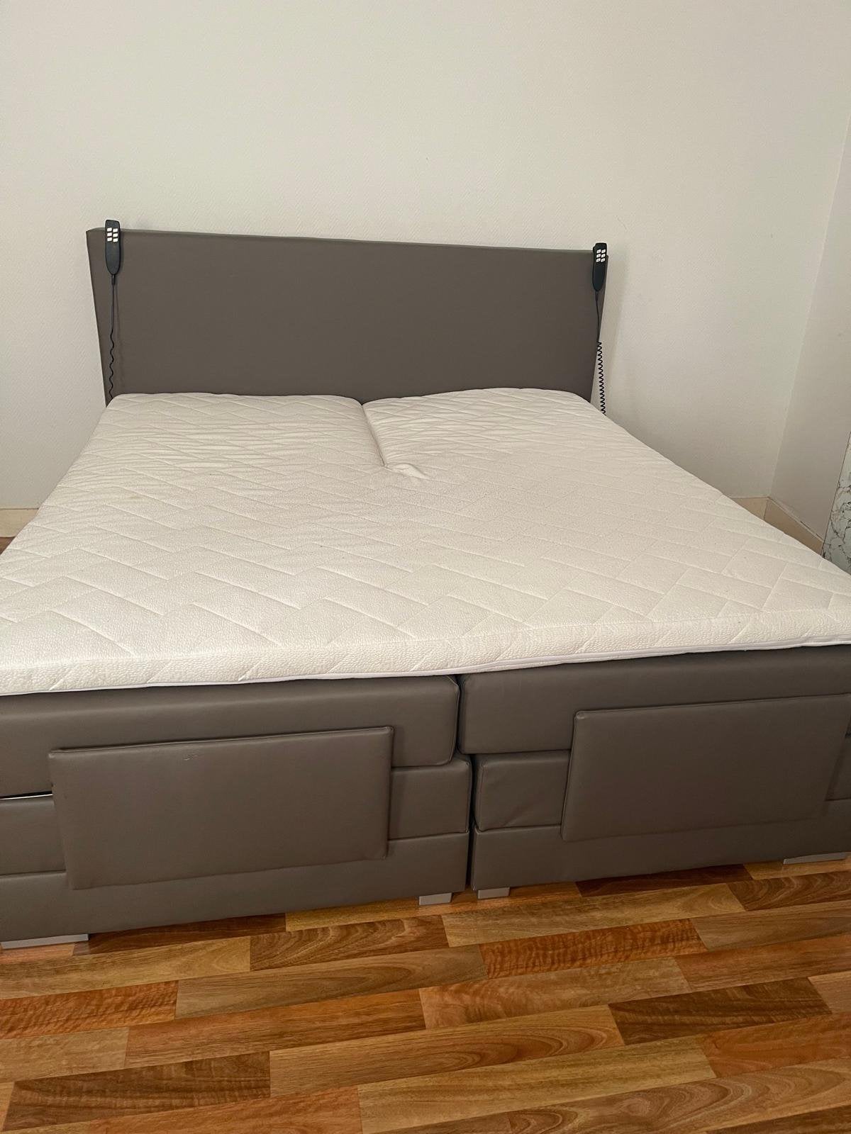 Lit Boxspring Électrique avec Surmatelas Split – Gris/Taupe, Maison & Meubles, Chambre à coucher | Lits boxsprings, Enlèvement