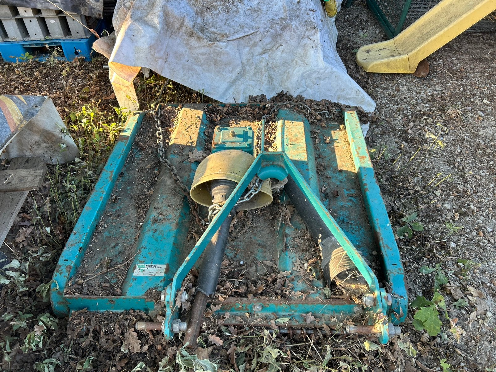 Maaibalk minitractor, Ophalen
