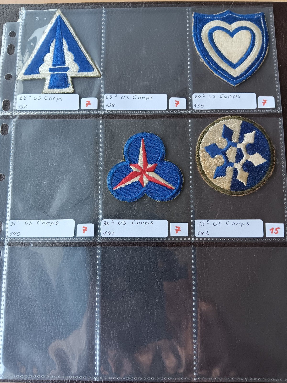 us ww2 patches, Enlèvement ou Envoi