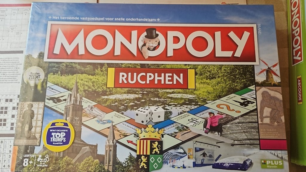 sceau de jeu de société Monopoly Rupchen Monopoly version NL, Trois ou quatre joueurs, Enlèvement ou Envoi, Neuf, Monopooly