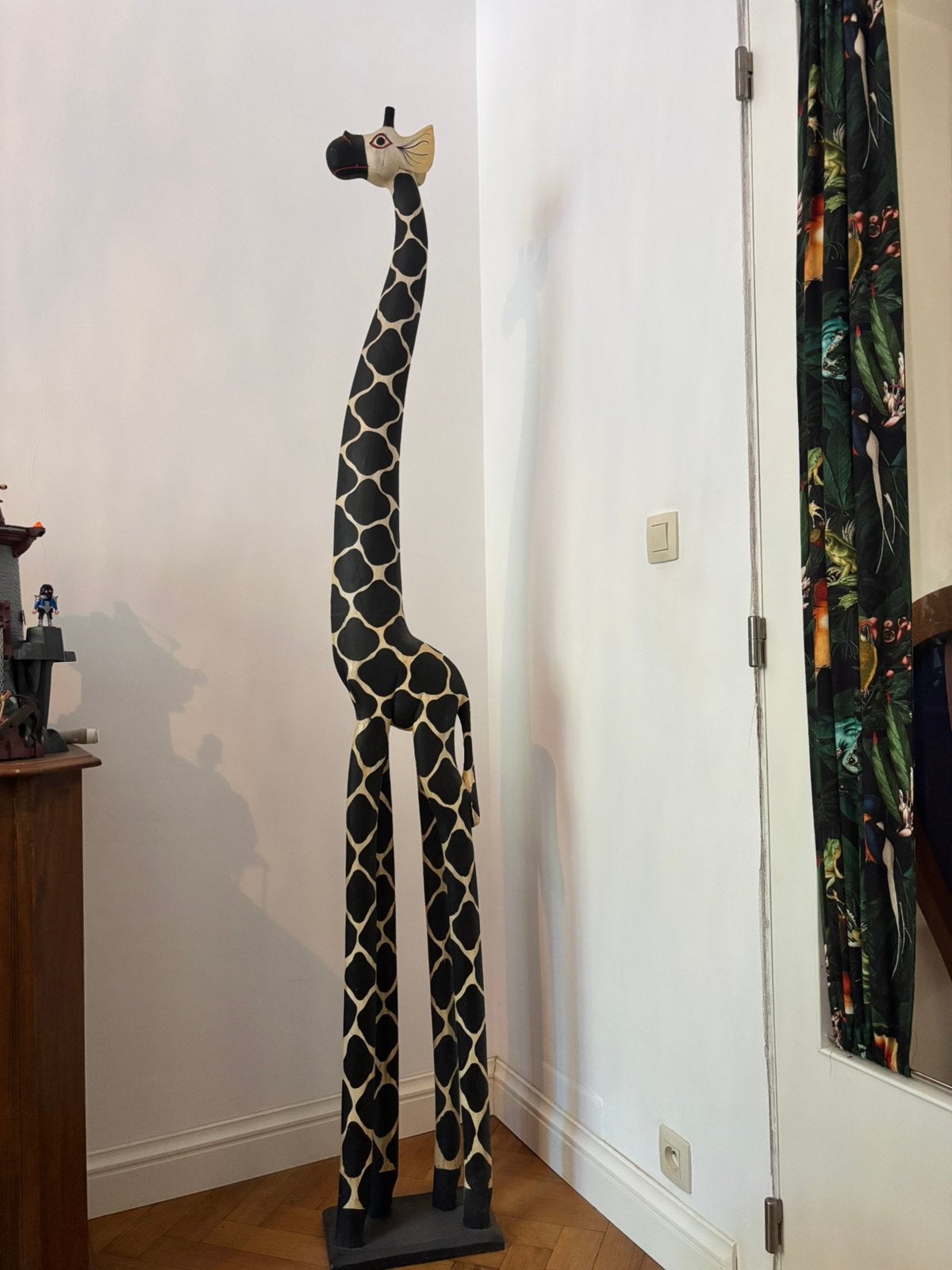 Girafe en bois de 2 m, Enlèvement, Utilisé
