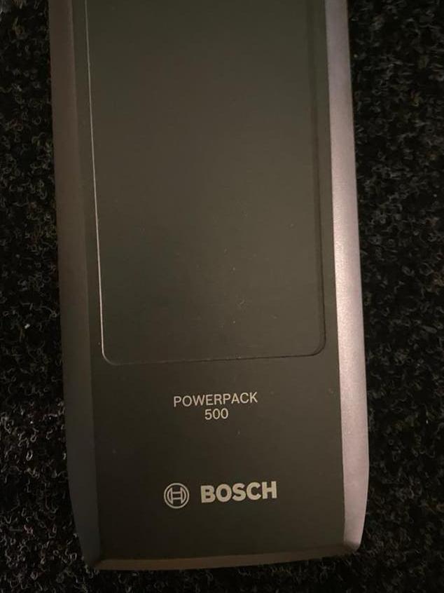 Bosch powerpack 500wh accu, Fietsen en Brommers, Fietsaccessoires | Fietsaccu's, Zo goed als nieuw, Verzenden