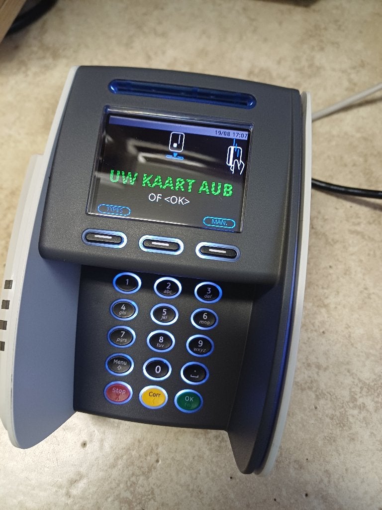 yomani xr betaal terminal.prima staat., Zakelijke goederen, Ophalen of Verzenden