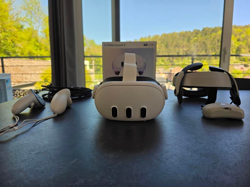 Meta Quest 3 512GB + accessoires, Enlèvement, Comme neuf, Lunettes VR, PC