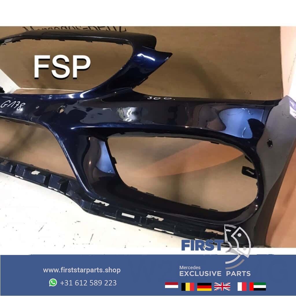 W205 AMG VOORBUMPER Mercedes C Klasse BLAUW 2014-2018 ORIGIN, Utilisé, -, Avant, -