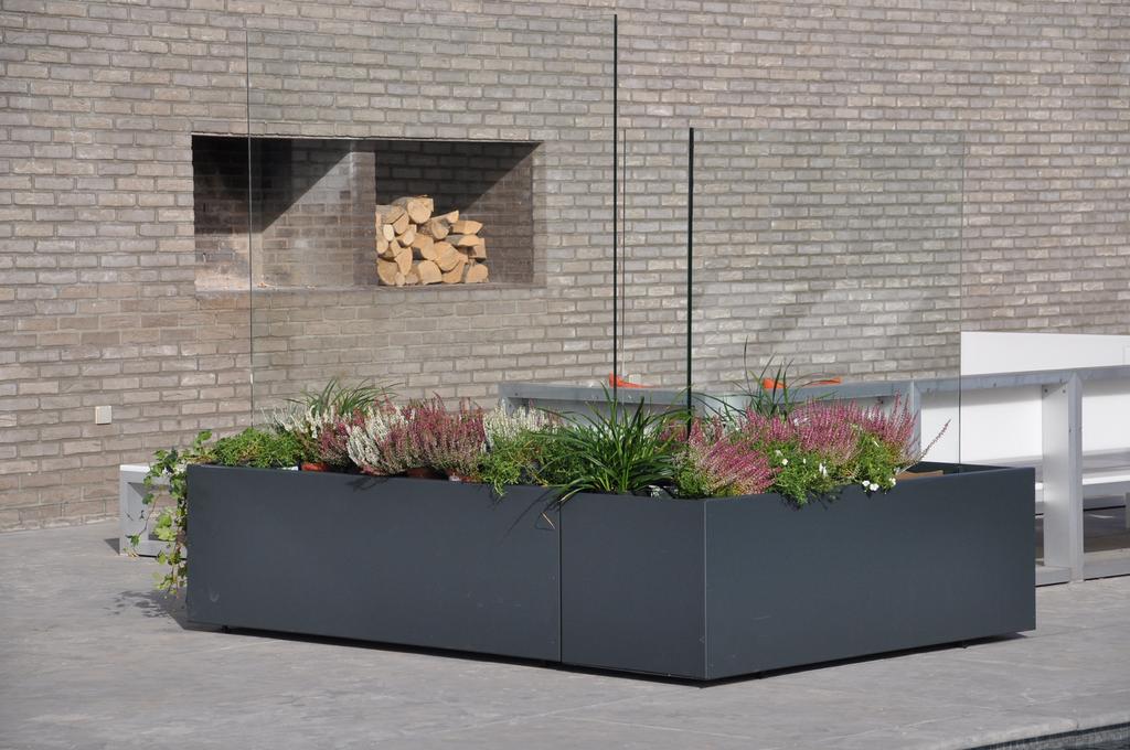 Windschermen terrasschotten, Ophalen of Verzenden, Zo goed als nieuw