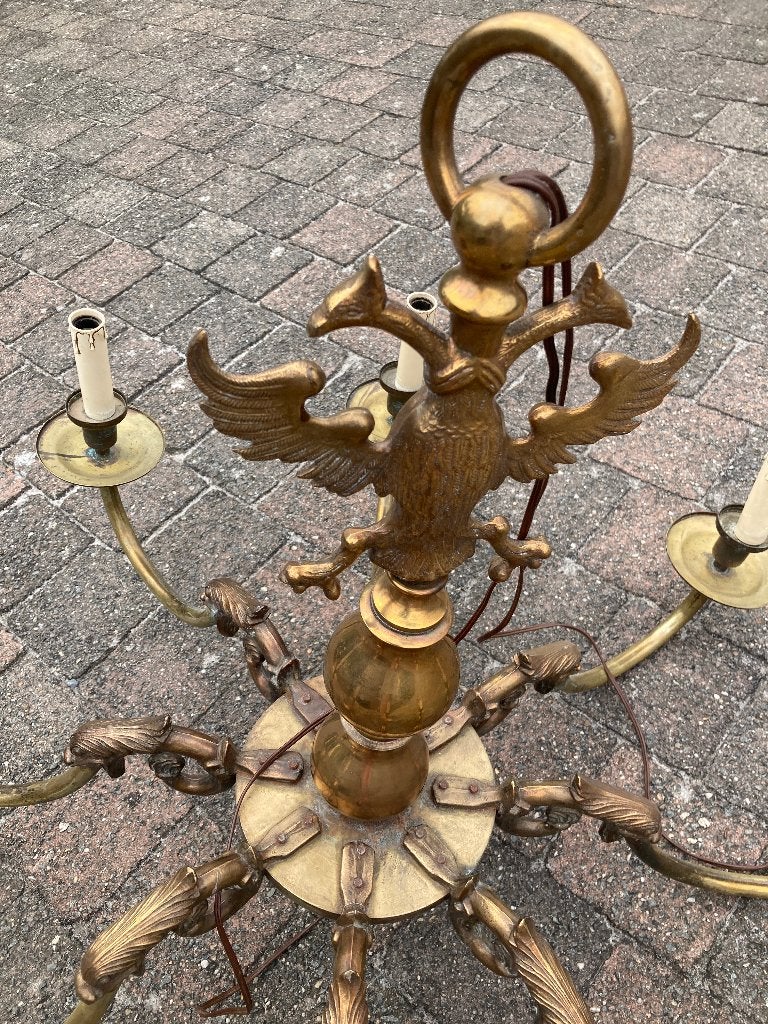 antieken luster, Maison & Meubles, Lampes | Lustres, Utilisé, Enlèvement