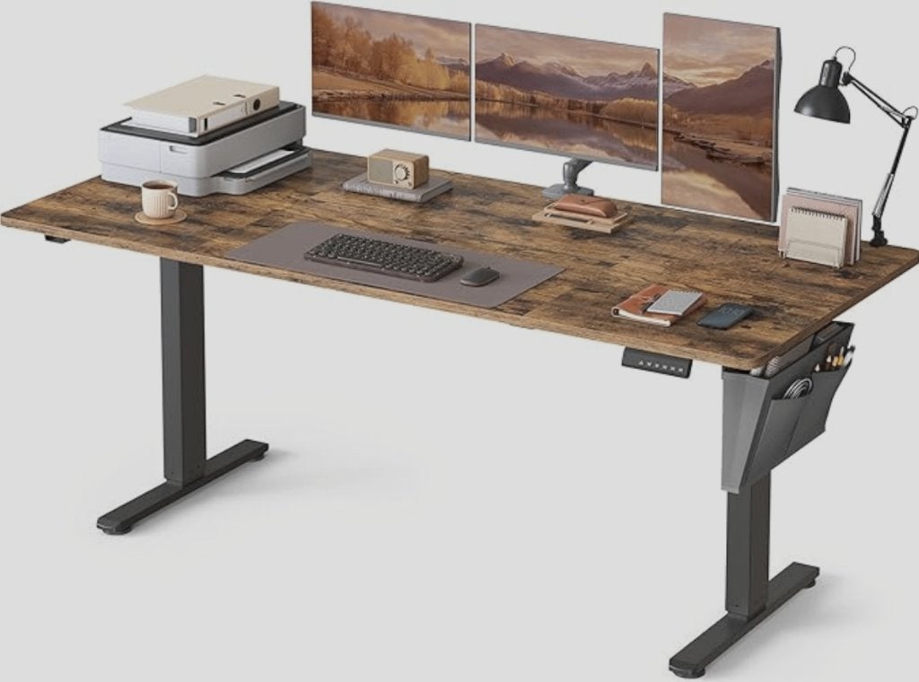 Bureau assis-debout 180 x 80  (72-120) cm fonction mémémoire, Neuf, Autres marques, 180 cm, Bureau assis-debout