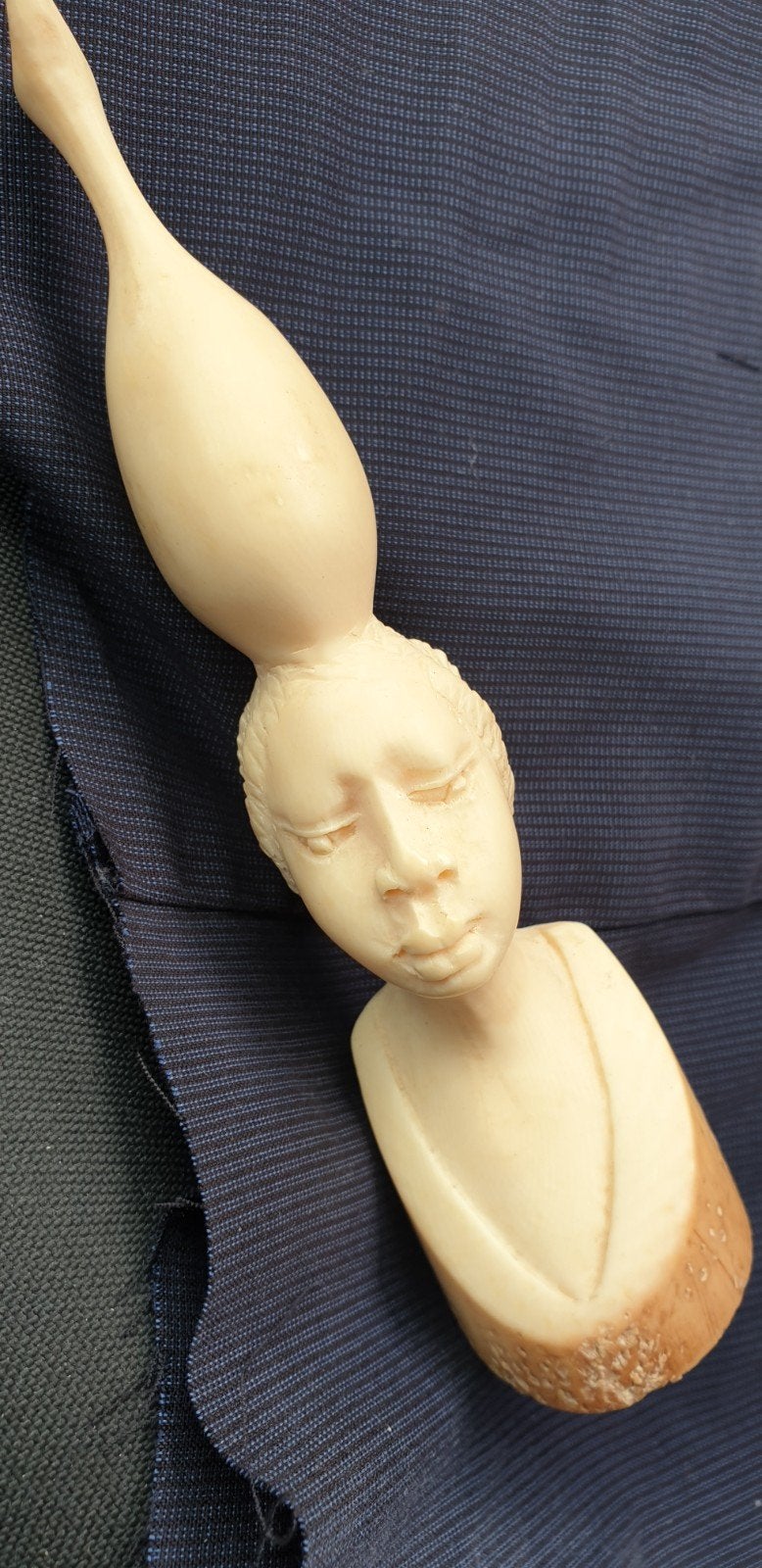 gebeeldhoude buste beheld Afrikaans vrouw, Ophalen, Art deco, Buste, 50 - 100 cm