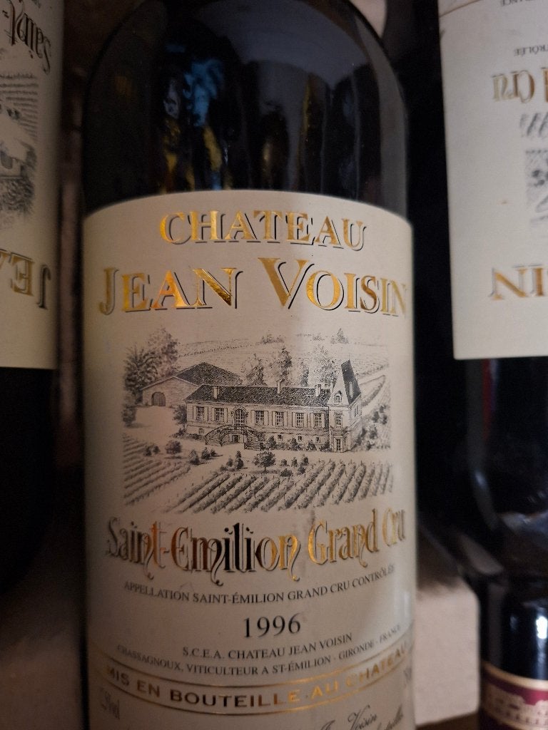 Château Jean Voisin Saint-Émilion Grand Cru 1996, Pleine, Comme neuf, Enlèvement, Vin rouge