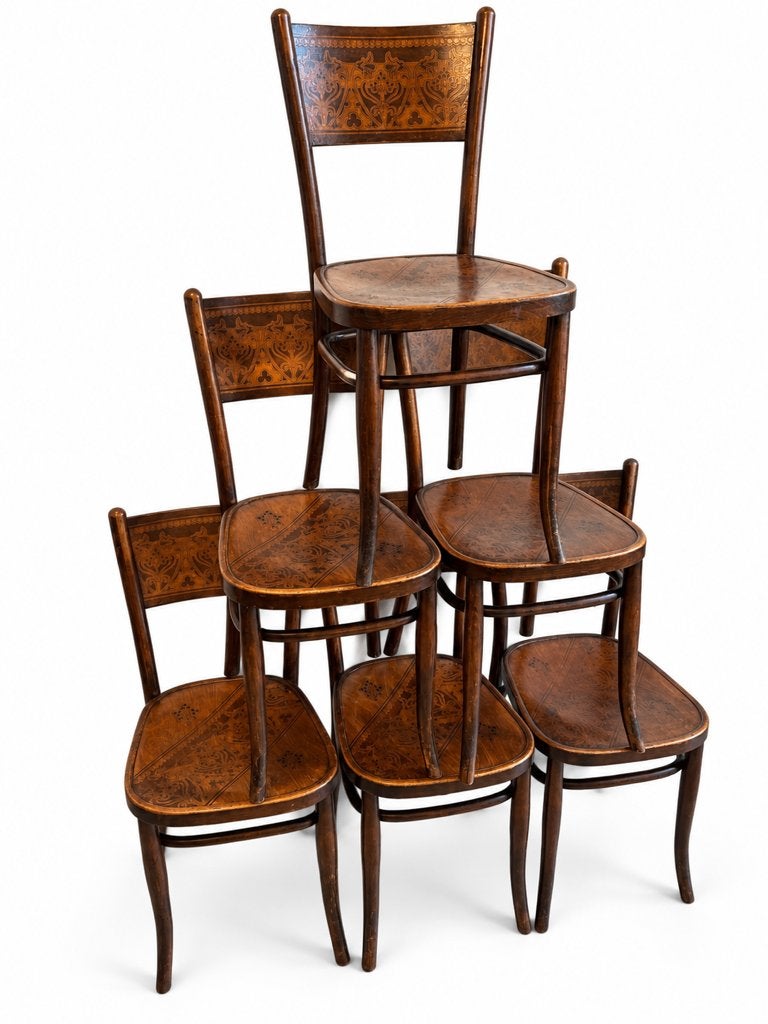6 chaises Jacob & Josef Kohn – Style Art nouveau, Antiquités & Art, Enlèvement