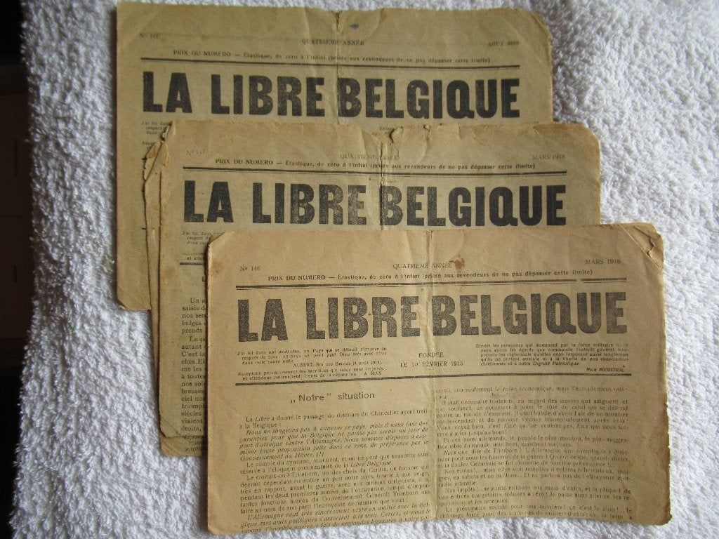 WW 1 Presse clandestine, Enlèvement ou Envoi, Autres, Autres types