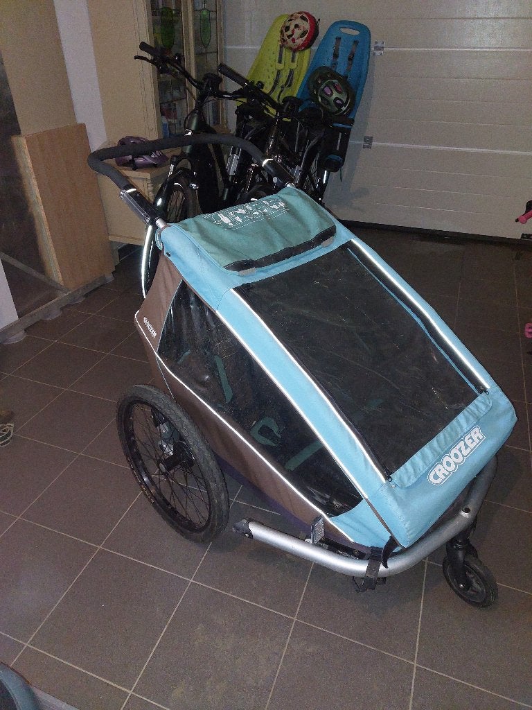 Croozer Kid Plus voor 2 kindjes, Vélos & Vélomoteurs, Accessoires vélo | Remorques, 40 à 60 kg, Croozer, Enlèvement, Utilisé