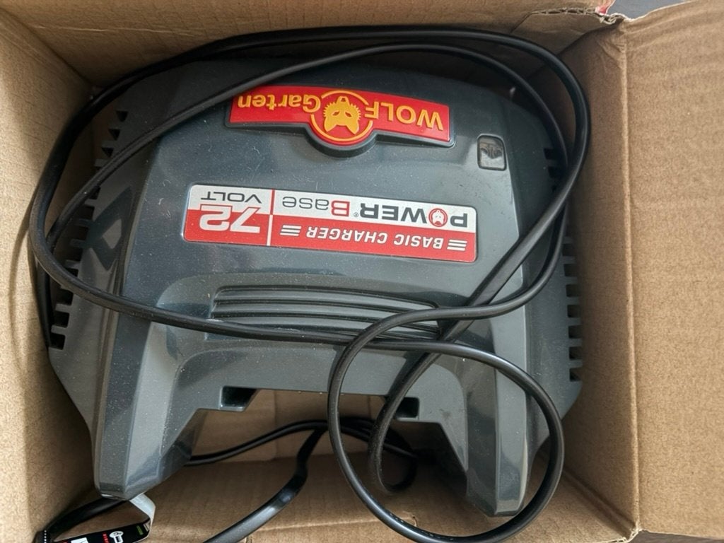 Wolf-Garten Power Base 72V basislader, Jardin & Terrasse, Coupe-bordures, Utilisé, Batterie, Enlèvement ou Envoi