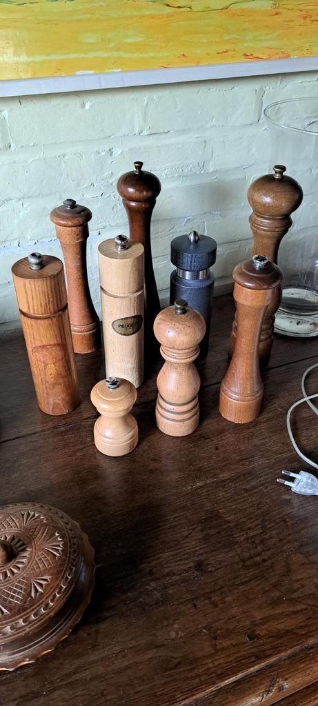 9 Verschillende Peugeot pepermolens, Huis en Inrichting, Ophalen of Verzenden, Zo goed als nieuw