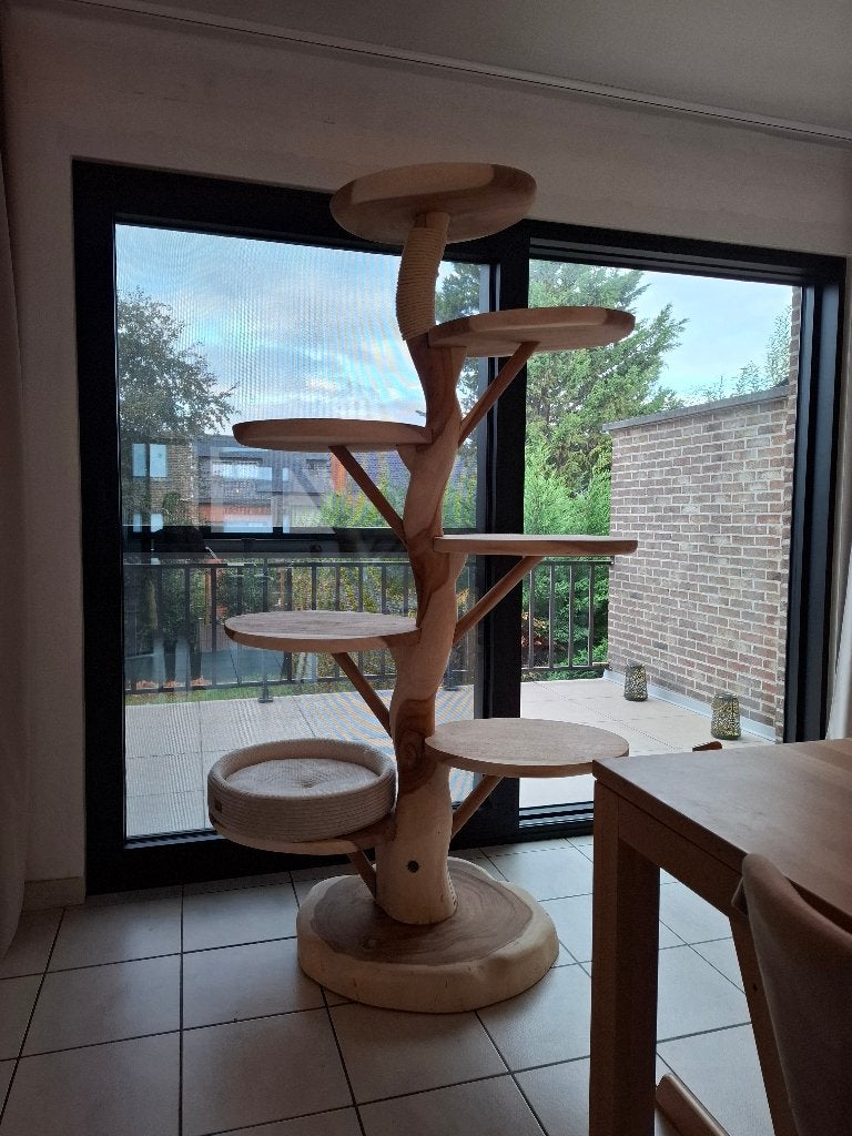 Katten - Krabboom 2 meter & krabton - Suar -  Omnia Tempus, Dieren en Toebehoren, Ophalen, Zo goed als nieuw, Krabpaal