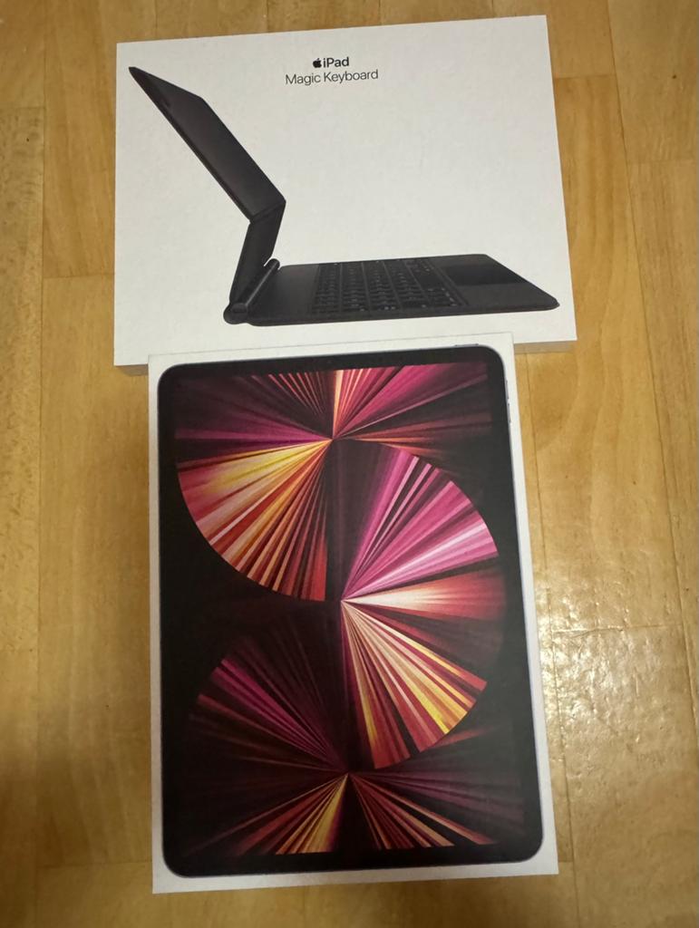 Ipad Pro 11 M1 1 Tera+Cellulaire5G et son Magickeyboard Neuf, Informatique & Logiciels, Apple iPad Tablettes, Gris, 11 pouces