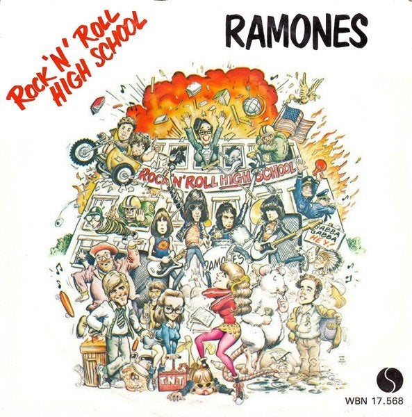 RAMONES – Rock 'N' Roll High School ( 1980 Rock Punk 45T ), Ophalen of Verzenden