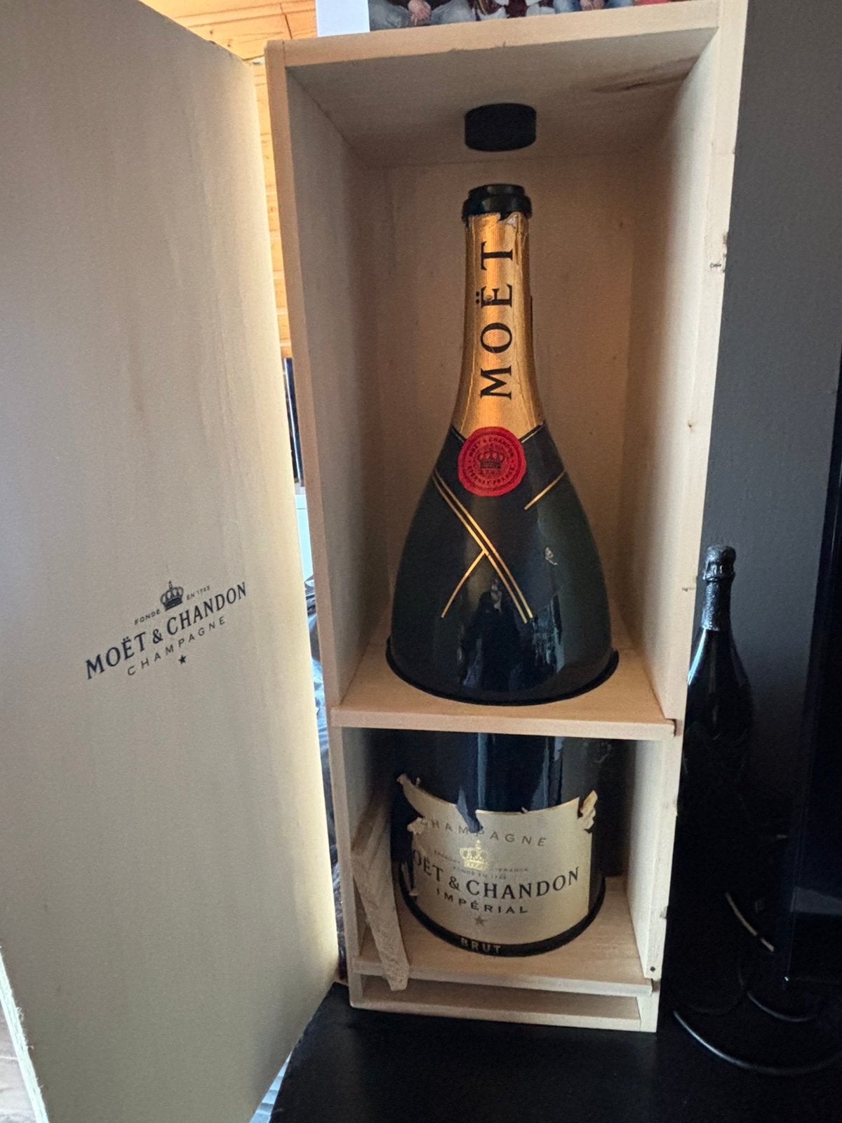 Drank item Moët chandon 6 l, Ophalen, Zo goed als nieuw