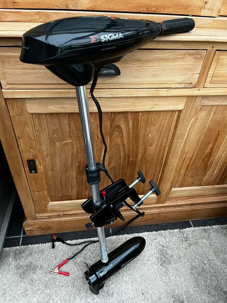 Buitenboordmotor + batterij, Watersport en Boten, Ophalen, Buitenboordmotor
