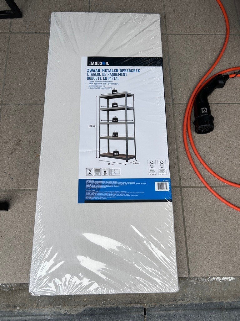 NIEUW HandsOn zwaar metalen opbergrek 180x90x40 – 875 kg, Neuf, Enlèvement, X, X